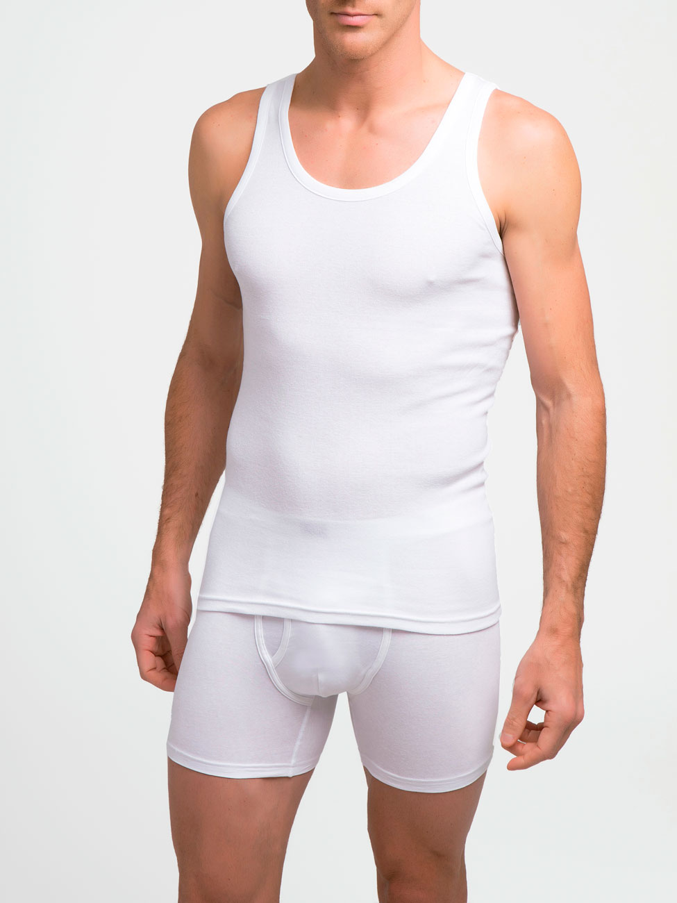 ABANDERADO  Camiseta de tirantes de algodón canalé 300 