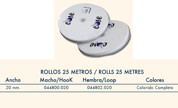 HILOS-MERCERIA-COMPLEMENTOS  Cinta de cierre macho 44800 20 