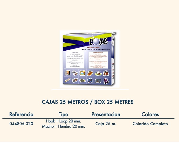 HILOS-MERCERIA-COMPLEMENTOS  Cinta cierre m+h-coser 044805 