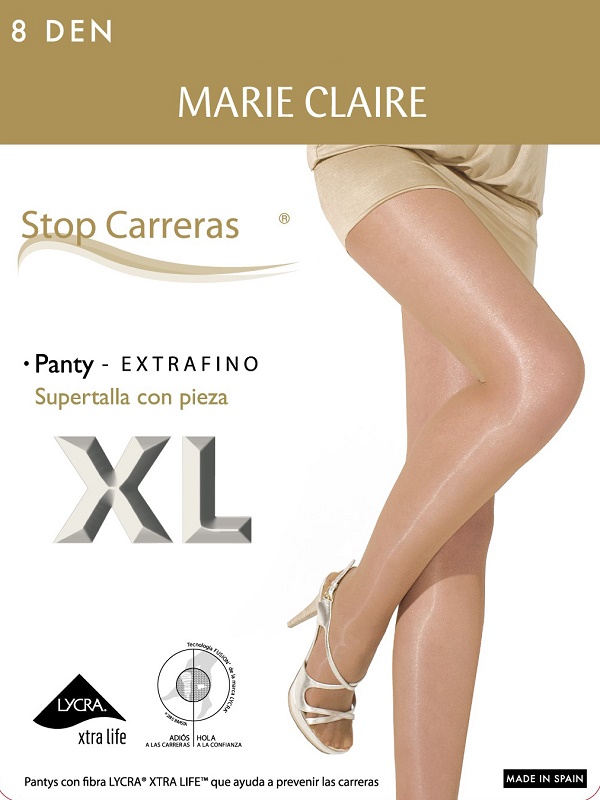 MARIE CLAIRE  Panty Stop carreras verano supertalla 4601 