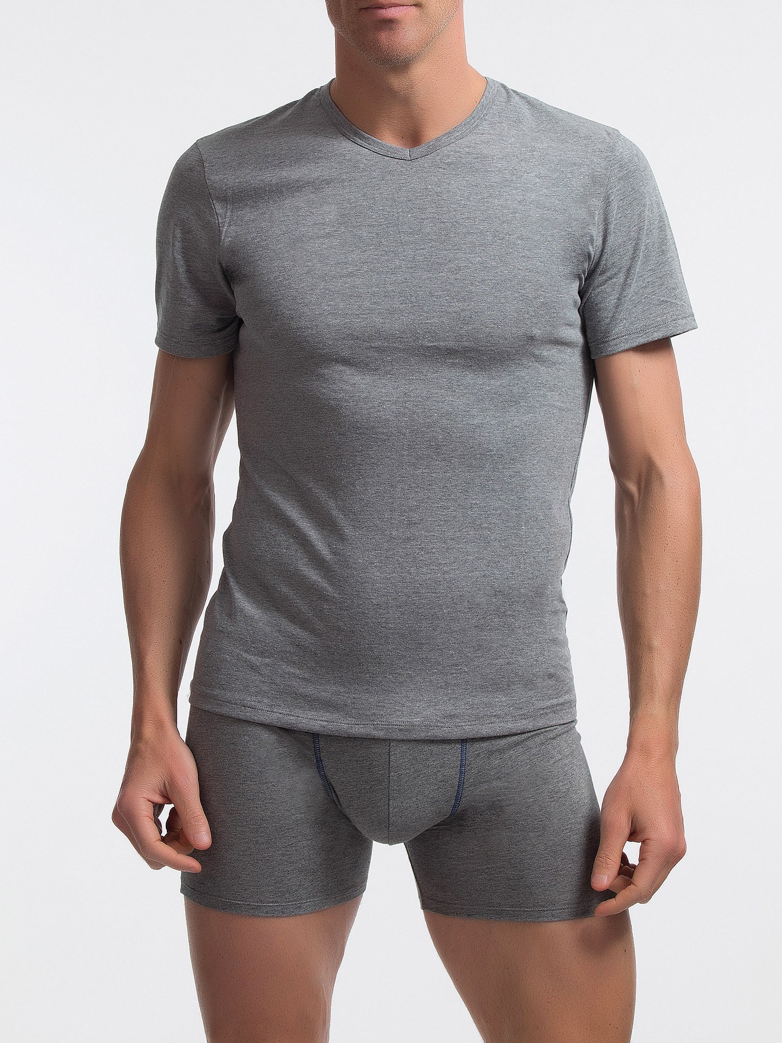 ABANDERADO  Camiseta manga corta, cuello en V. 