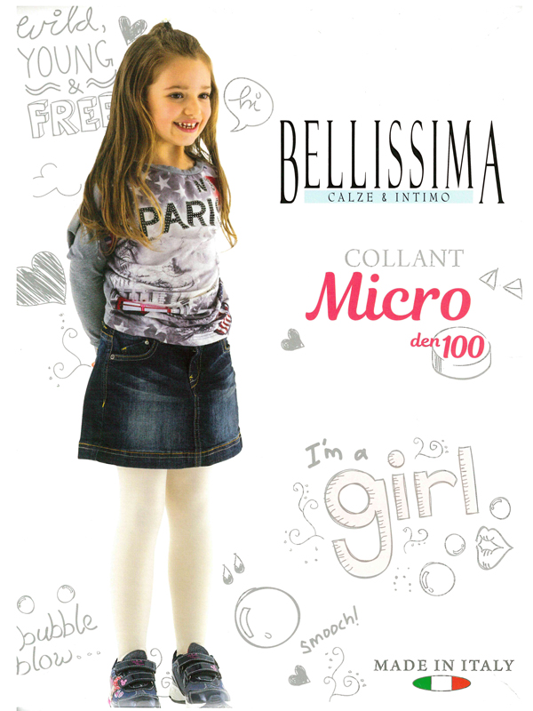 BELLISSIMA  Panty niña grueso microfibra. 