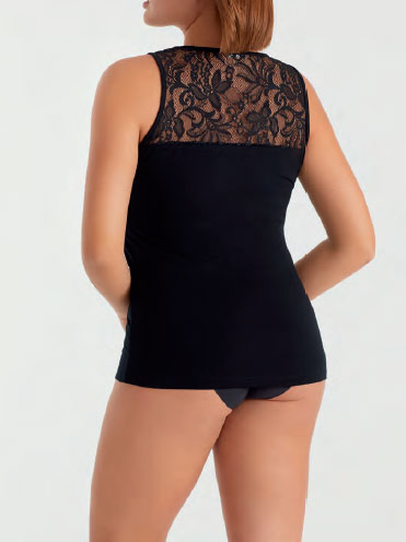 PROMISE  Camiseta sin mangas Modal/Encaje W0657 