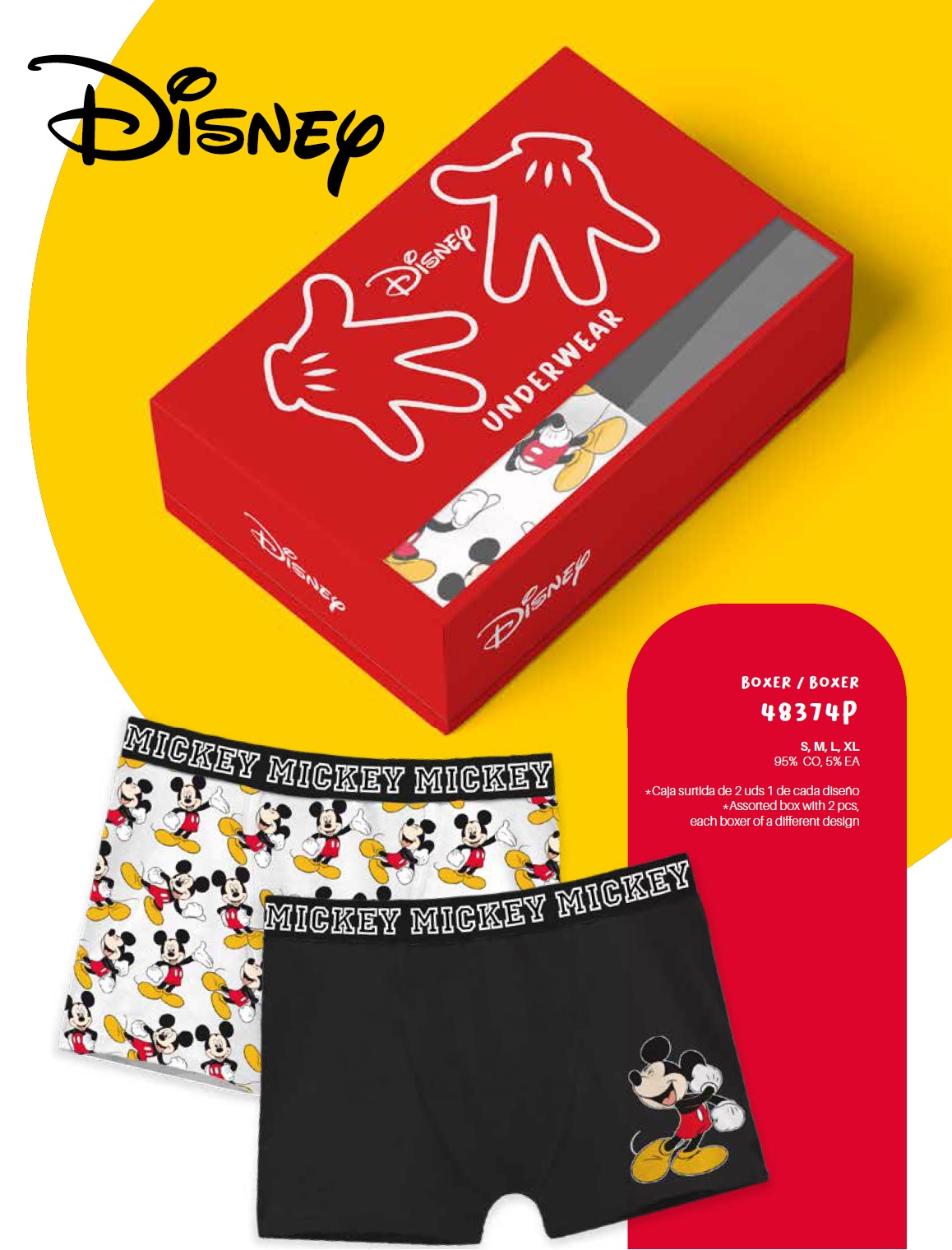   Boxer mickey 48374p disney 28 