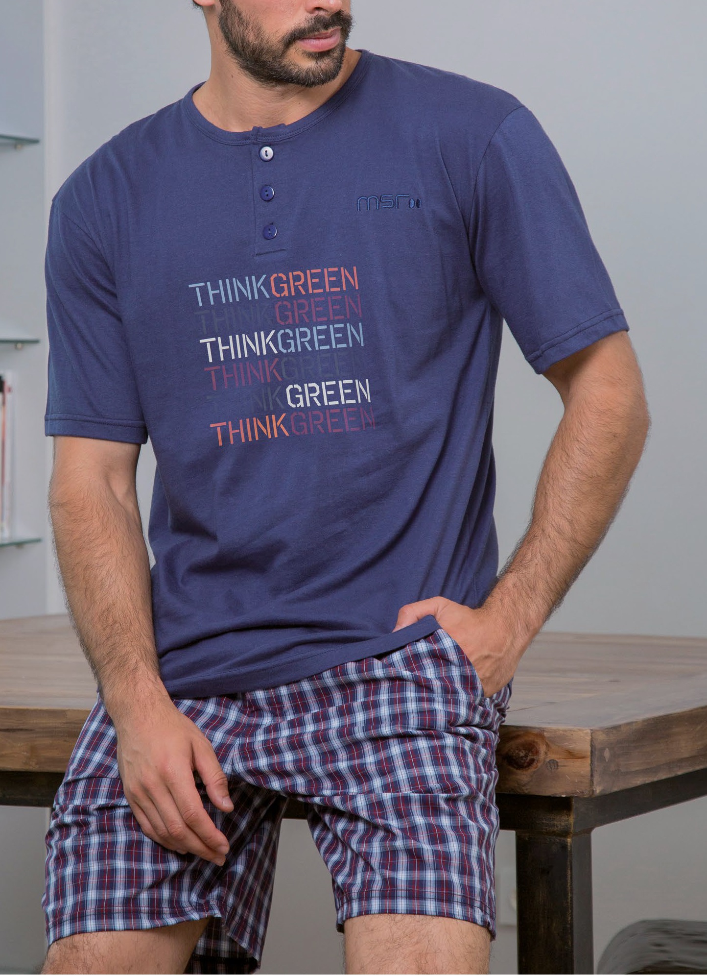   Pijama hombre m/corta  235026 